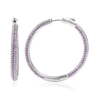 Unknown Jewelry - Purple Hoop Earrings Unknown Jewelry - Purple Hoop Earrings
